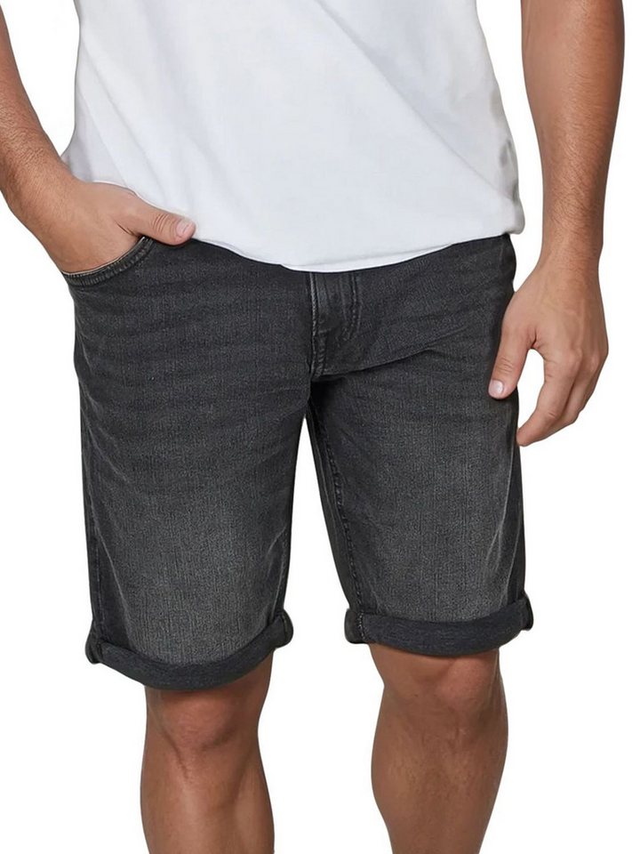 TOM TAILOR Jeansshorts Herren Shorts Josh Regular Slim Fit Bermudashorts mit Stretch von TOM TAILOR