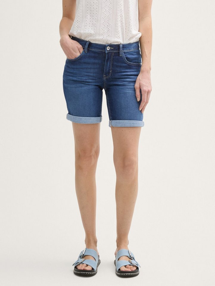 TOM TAILOR Jeansshorts Jeanshosen TTALEXA SLIM BERMUDA Jeans Shorts von TOM TAILOR