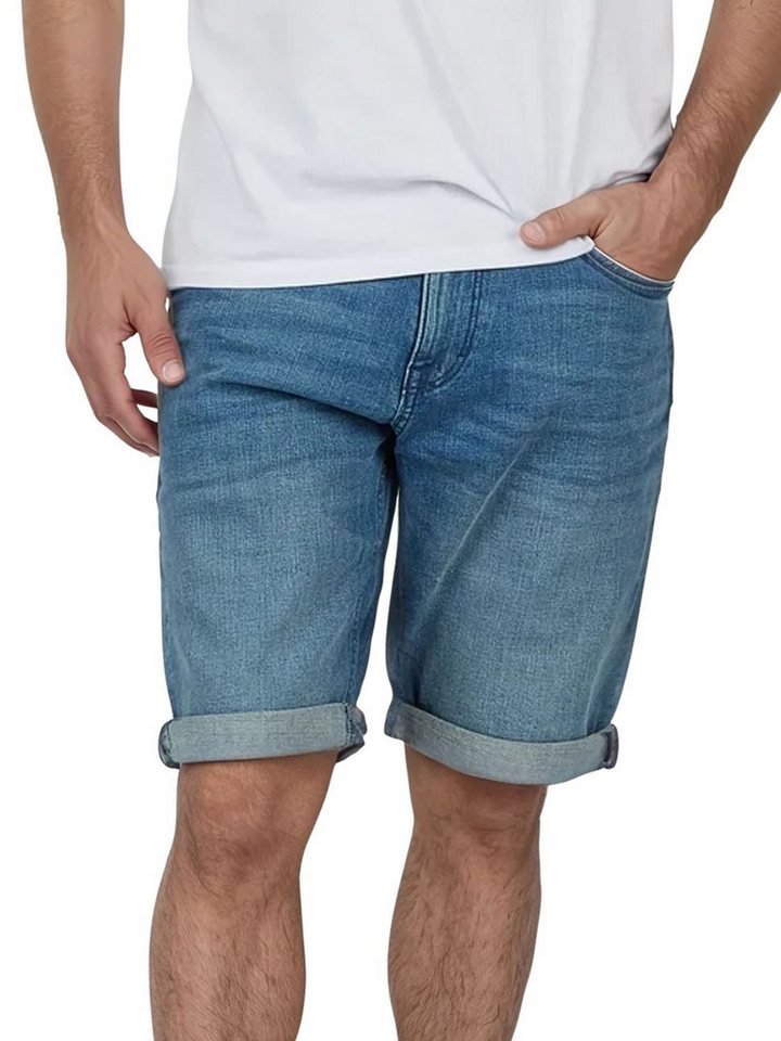 TOM TAILOR Jeansshorts Herren Shorts Josh Regular Slim Fit Bermudashorts mit Stretch von TOM TAILOR