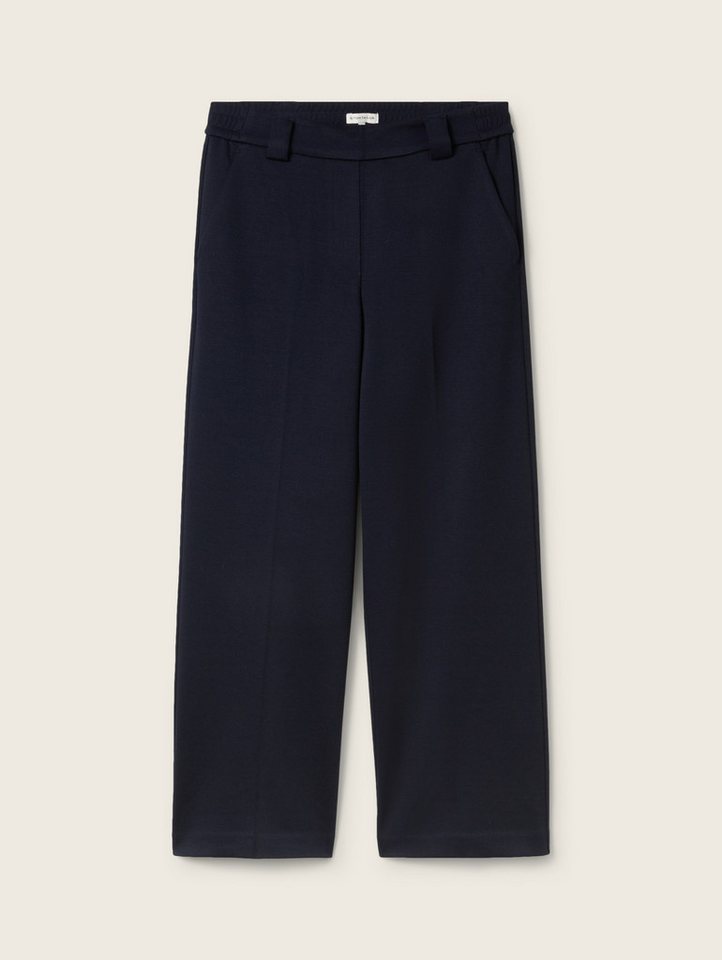 TOM TAILOR Jerseyhose Cropped Hose - Gerade von TOM TAILOR