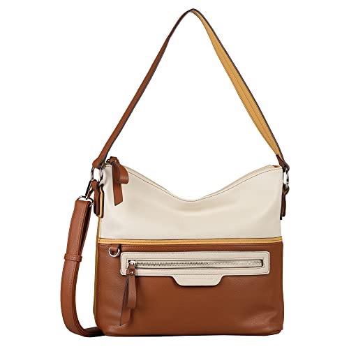 TOM TAILOR Jule Damen Hobo Bag Schultertasche Mittelgroß Braun von TOM TAILOR