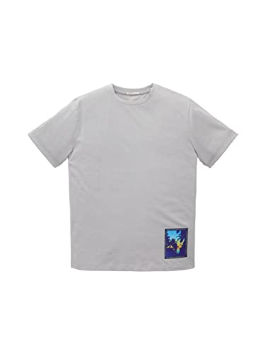 TOM TAILOR Jungen 1036013 Kinder T-Shirt mit Fotoprint, 17590-Smoky Grey, 128 von TOM TAILOR