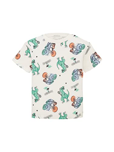 TOM TAILOR Jungen 1036036 Kinder T-Shirt, 32249 - Dino Vacation Print, 128 von TOM TAILOR