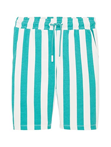 TOM TAILOR Jungen 1036258 Sweatpants Hose, 31730 - Green Beige Vertical Stripe, 128 von TOM TAILOR