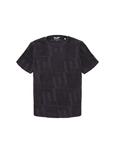 TOM TAILOR Jungen 1036284 T-Shirt, 31735 - Dark Grey Terry Design, 152 von TOM TAILOR