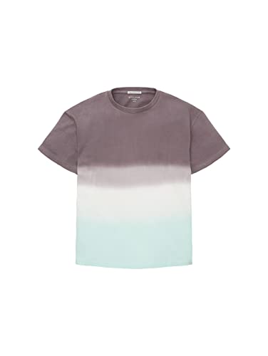 TOM TAILOR Jungen 1036495 Kinder Oversized T-Shirt mit Muster, 31740-Grey Aqua Dip Dye, 128 von TOM TAILOR