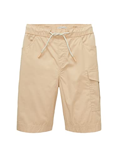 TOM TAILOR Jungen 1036647 Kinder Loose Fit Cargo Shorts, 22201-Cream Toffee, 128 von TOM TAILOR