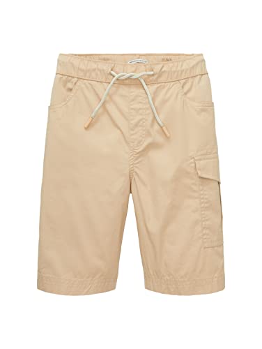 TOM TAILOR Jungen 1036647 Kinder Loose Fit Cargo Shorts, 22201-Cream Toffee, 128 von TOM TAILOR
