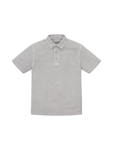 TOM TAILOR Jungen 1037257 Kinder Basic Polo Shirt, 17590-Smoky Grey, 128 von TOM TAILOR