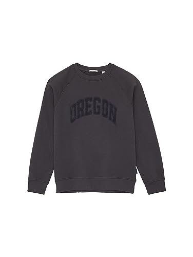 TOM TAILOR Jungen 1037608 Sweatshirt mit Schriftzug, 29476-coal Grey, 140 von TOM TAILOR