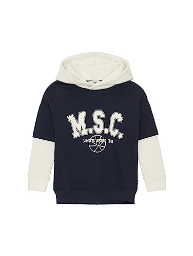 TOM TAILOR Jungen 1037617 Oversized Collage Hoodie mit Print, 10668-sky Captain Blue, 104/110 von TOM TAILOR