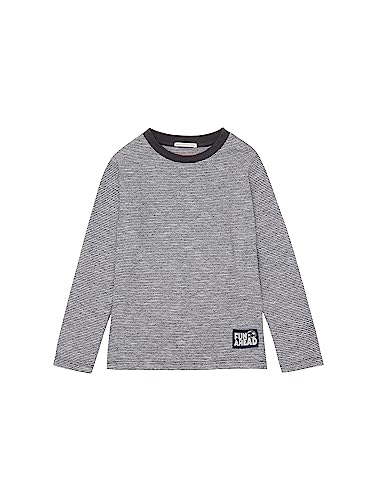 TOM TAILOR Jungen 1037977 Langarmshirt mit Streifen, 29476-coal Grey, 116/122 von TOM TAILOR