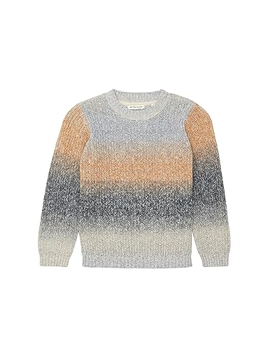 TOM TAILOR Jungen 1038395 Strickpullover mit Farbverlauf, 32592-purple orange Gradient Knit, 104/110 von TOM TAILOR