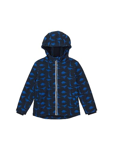 TOM TAILOR Jungen 1038478 Jacke mit Dinosaurier, 32673-navy Blue Dino Softshell Print, 104/110 von TOM TAILOR