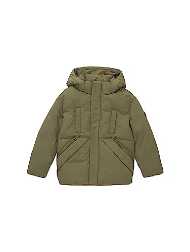 TOM TAILOR Jungen 1038482 Winter Parka mit Abnehmbarer Kapuze, 10415-Dusty Olive Green, 104/110 von TOM TAILOR