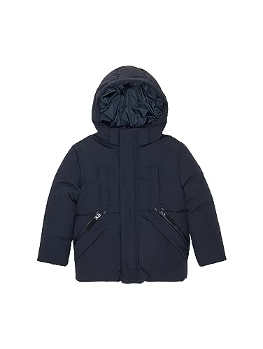 TOM TAILOR Jungen 1038482 Winter Parka mit Abnehmbarer Kapuze, 10668-sky Captain Blue, 104/110 von TOM TAILOR