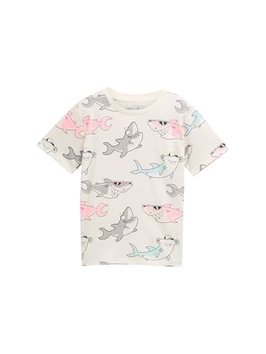 TOM TAILOR Jungen 1046559 T-Shirt, 37793-Colorful Shark Design, 92/98 von TOM TAILOR