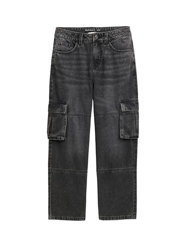 TOM TAILOR Jungen 1047315 Jeans, 10220-Used Dark Stone Grey Denim, 158 von TOM TAILOR