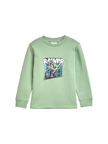 TOM TAILOR Jungen 1047485 Sweatshirt, 19764-Light Mint Green, 128-134 von TOM TAILOR