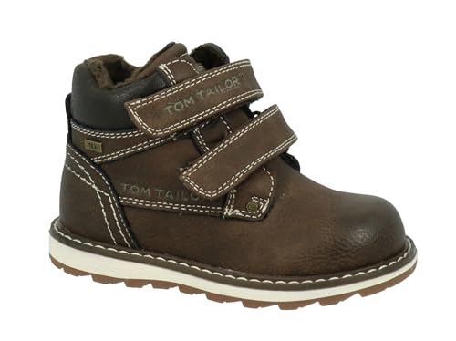 TOM TAILOR Jungen 4270701 Halblange Stiefel, Kaffee, 32 EU von TOM TAILOR