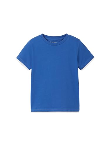 TOM TAILOR Jungen Kinder Basic T-Shirt, 34662 - Soft Sapphire Blue, 128/134 von TOM TAILOR