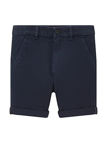 TOM TAILOR Jungen Kinder Chino Bermuda Shorts 1035914, Blau, 116 von TOM TAILOR