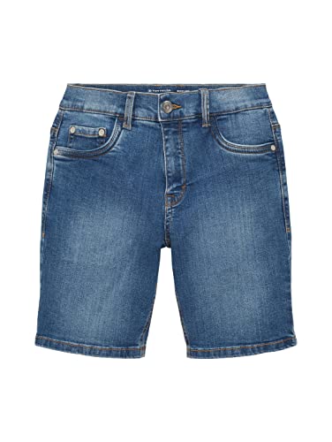 TOM TAILOR Jungen Kinder Jim Bermuda Jeans Shorts 1035009, Blau, 134 von TOM TAILOR