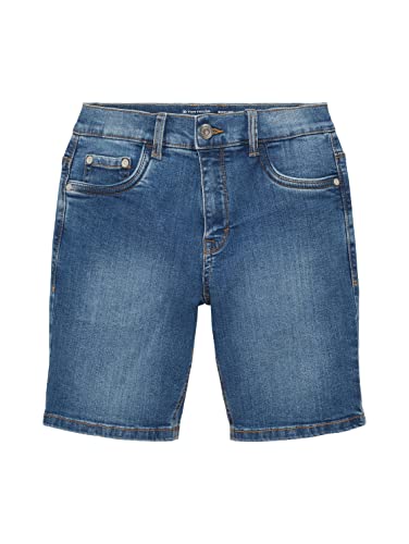 TOM TAILOR Jungen Kinder Jim Bermuda Jeans Shorts 1035009, Blau, 152 von TOM TAILOR