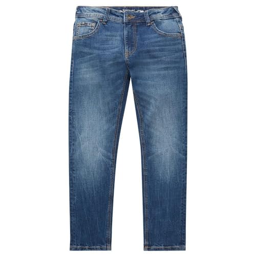 TOM TAILOR Jungen 1035984 Kinder John Skinny Relaxed Fit Jeans Mit Stretch, 10119 - Used Mid Stone Blue Denim, 134 EU von TOM TAILOR