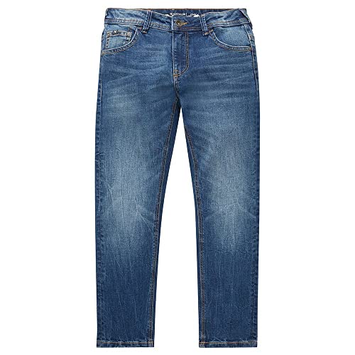TOM TAILOR Jungen 1035984 Kinder John Skinny Relaxed Fit Jeans Mit Stretch, 10119 - Used Mid Stone Blue Denim, 170 EU von TOM TAILOR