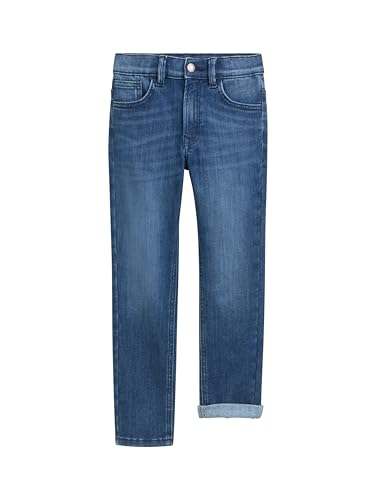 TOM TAILOR Jungen Kinder Matt Extra Skinny Jeans mit Thermo-Effekt, 10119 - Used Mid Stone Blue Denim, 98 von TOM TAILOR