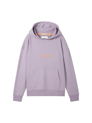 TOM TAILOR Jungen Kinder Oversized Hoodie mit Schriftzug, 34604 - Dusty Purple, 152 von TOM TAILOR