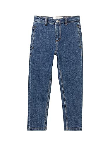 TOM TAILOR Jungen Kinder Relaxed Fit Jeans , Used Dark Stone Blue Denim, 134 von TOM TAILOR