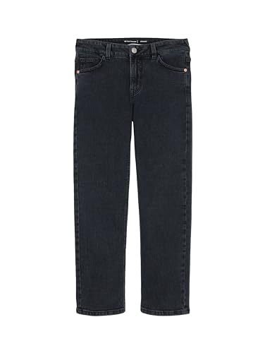 TOM TAILOR Jungen Kinder Straight Fit Jeans , blue black denim, 140 von TOM TAILOR