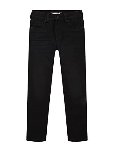 TOM TAILOR Jungen Kinder Straight Fit Jeans 1033830, Schwarz, 140 von TOM TAILOR