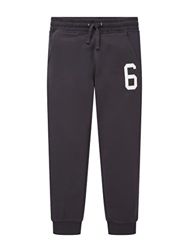 TOM TAILOR Jungen Kinder Sweatpants mit Print 1033168, Grau, 164 von TOM TAILOR