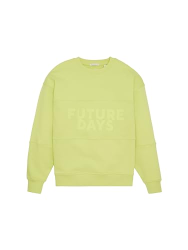 TOM TAILOR Jungen Kinder Sweatshirt mit Schriftzug, dim lime, 140 von TOM TAILOR