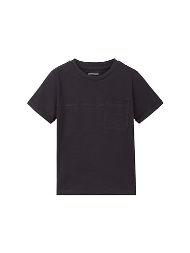 TOM TAILOR Jungen Kinder T-Shirt mit Brusttasche, 29476 - Coal Grey, 116/122 von TOM TAILOR