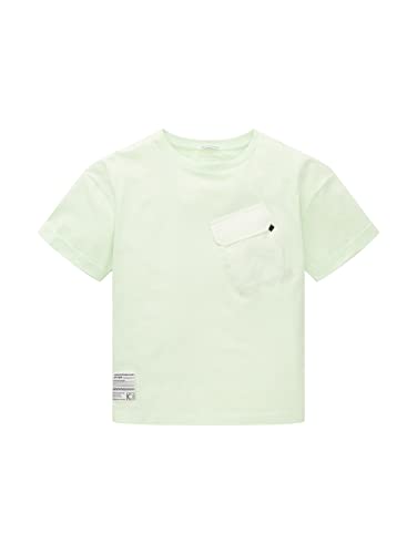 TOM TAILOR Jungen Kinder T-Shirt mit Brusttasche 1034998, Grün, 164 von TOM TAILOR