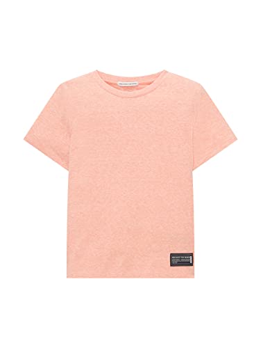 TOM TAILOR Jungen Kinder T-Shirt mit Melange-Optik 1035082, Orange, 92-98 von TOM TAILOR