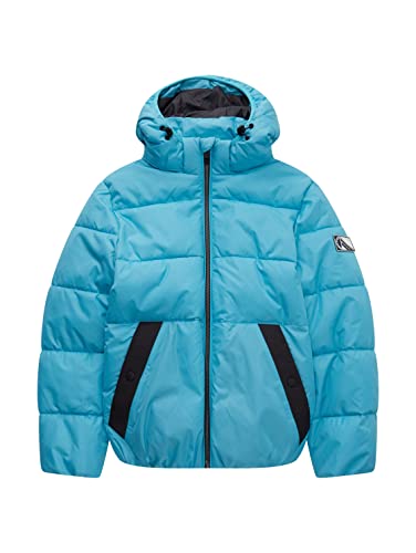 TOM TAILOR Jungen Kinder Winterjacke mit Kapuze 1033348, Blau, 140 von TOM TAILOR