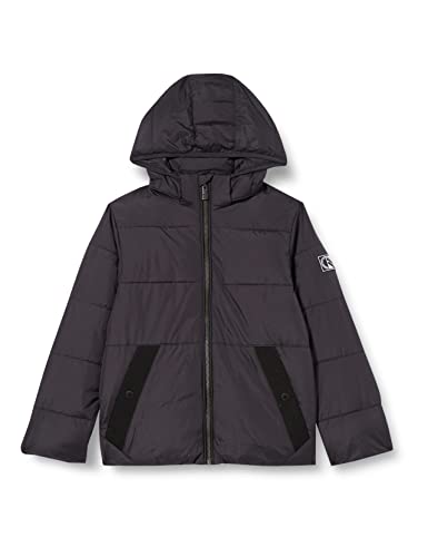 TOM TAILOR Jungen Kinder Winterjacke mit Kapuze 1033348, Grau, 152 von TOM TAILOR