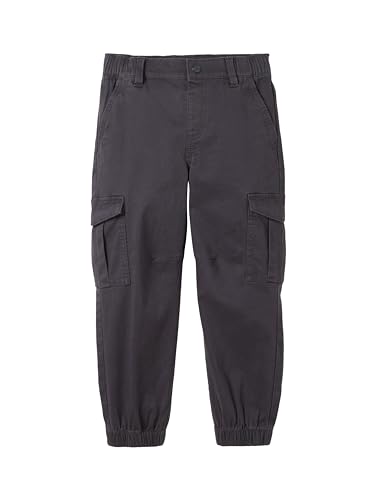 TOM TAILOR Jungen Kinder Basic Regular Fit Cargo Hose, 29476 - Coal Grey, 110 von TOM TAILOR