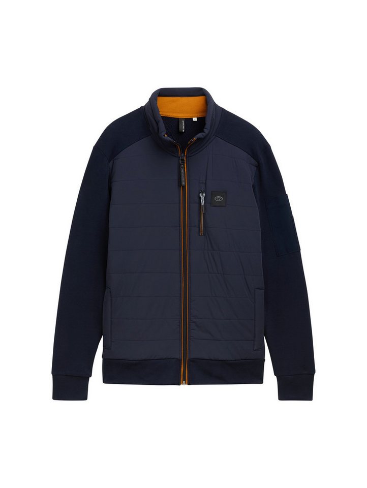 TOM TAILOR Kapuzenpullover Hybrid Sweatjacke mit Stehkragen TOM TAILOR Kapuzenpullover Hybrid Sweatjacke mit Stehkragen von TOM TAILOR