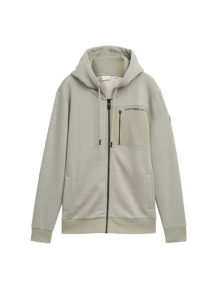 TOM TAILOR Kapuzenpullover Sweatjacke mit Brusttasche TOM TAILOR Kapuzenpullover Sweatjacke mit Brusttasche von TOM TAILOR