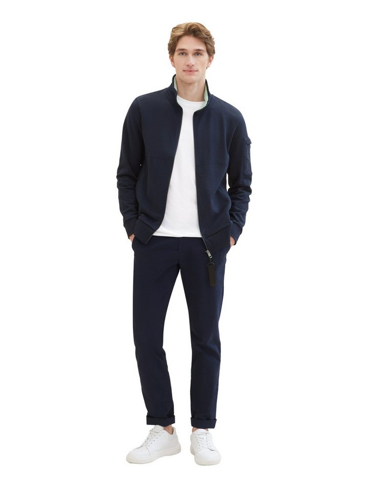 TOM TAILOR Kapuzenpullover Sweatjacke mit Stehkragen TOM TAILOR Kapuzenpullover Sweatjacke mit Stehkragen von TOM TAILOR