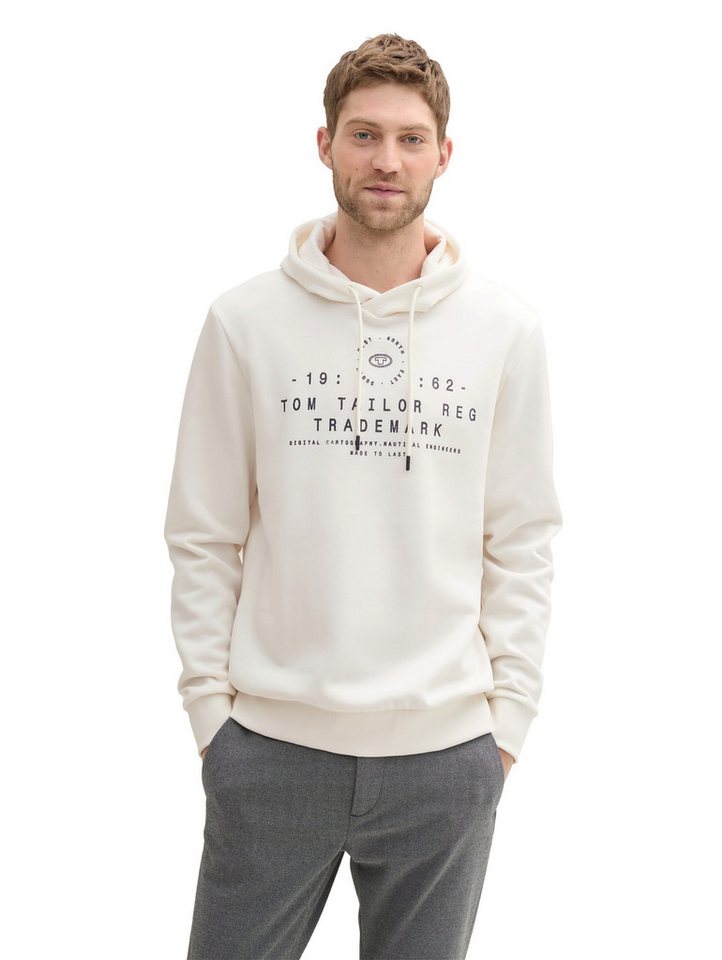TOM TAILOR Kapuzensweatshirt mit großem Logo-Frontprint von TOM TAILOR
