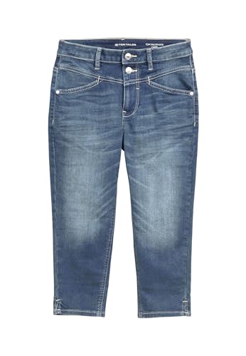TOM TAILOR Kate Slim Jeans, Rinsed Blue Denim, 25/30 von TOM TAILOR