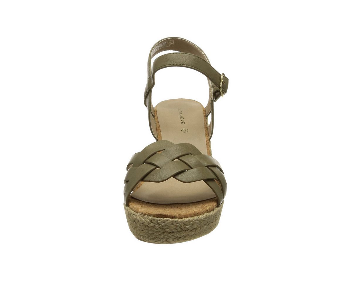 TOM TAILOR Keilsandalen für Damen in khaki Keilsandalette (1-tlg) von TOM TAILOR