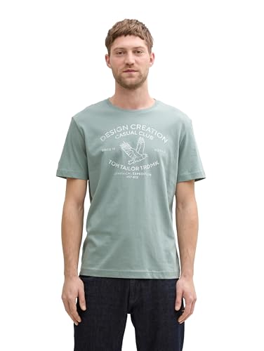 TOM TAILOR Kinder Basic Sweatshirt mit Stickerei, Lime Cream Green, 116/122 von TOM TAILOR